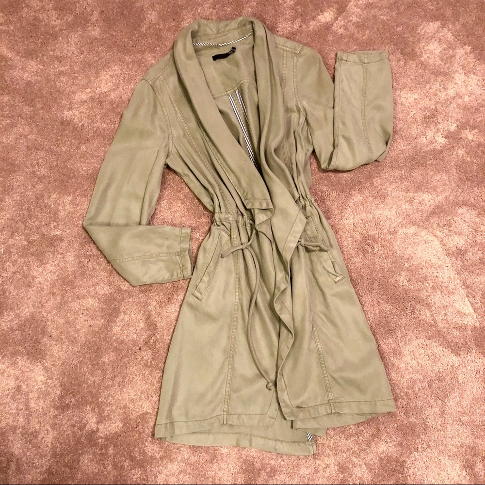 Max Jeans Olive Green Trench Coat/Jacket